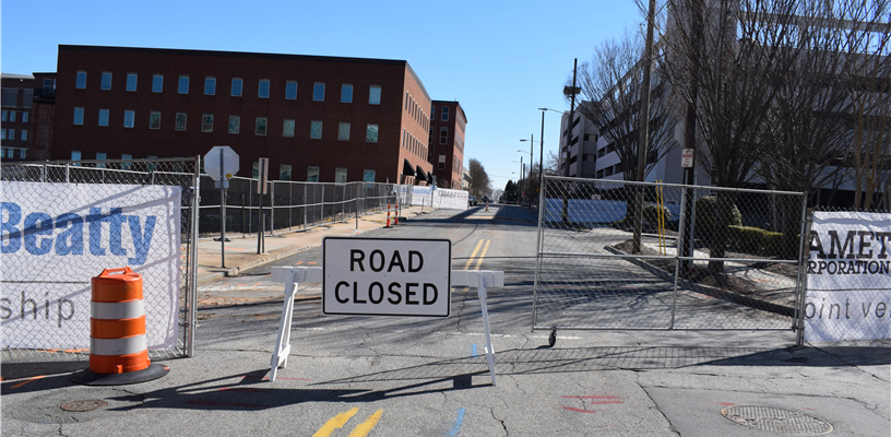 Plaza in front of Forsyth County Government Center to partially close for construction