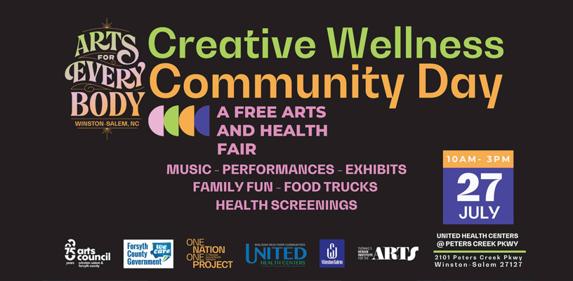 Creative Wellness Community Day will be held July 27 