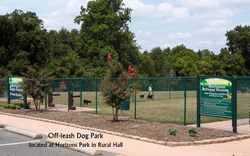 Off-leash Dog Park - located at Horizons Park in Rural Hall